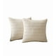 thumbnail image 1 of Pack de 2 Fundas de Almohadas Cojín 45x45 cm con Diseño Suave para Sillón y Cama Blanco Crema, 1 of 3