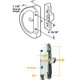 thumbnail image 2 of Juego De Manillas Corredizas Para Puertas De Patio Con Cerradura Con Llave Color Blanco, 2 of 7