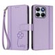 thumbnail image 3 of Funda Cartera Trébol para Motorola Edge 70 Fusion con Ranuras Tarjetas y Carga Inalámbrica Morado claro, 3 of 6