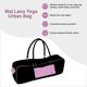 thumbnail image 3 of Bolsa de Yoga Wai Lana Urban con Cremallera Bidireccional Negro/Rosa de Lona, 3 of 4
