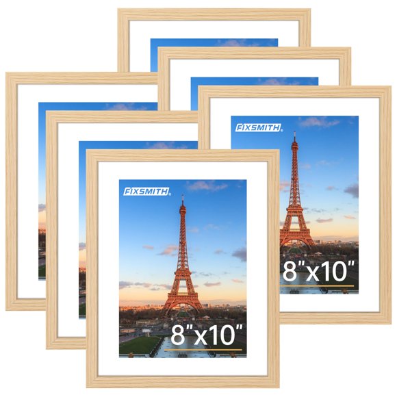 Marco de fotos FIXSMITH 20x25 cm Pack de 6 Natural