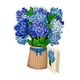 thumbnail image 5 of Tarjetas Del Día De San Valentín Tarjeta De Ramo De Flores 3d Para Amigos Familia Acción De Gracias Azul, 5 of 5