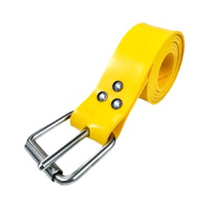 Magideal - Cinturón De Pesas Para Buceo, Cinturón De Pesas Ajustable De Silicona Con Hebilla De Acero Inoxidable, Cinturón De Buceo Para Deportes Subacuáticos Amarillo
