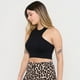 thumbnail image 3 of Peto Mujer Halter Cut Out Negro Corona, 3 of 5