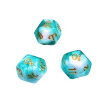Magideal - 3X Dados Poliédricos D12, Tarjeta Multifacética, Juguetes De Entretenimiento, Dados De Astrología Acrílicos Para Juego De Mesa De Cumpleaños, Recuerdo Estilo A