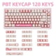 thumbnail image 2 of Keycaps COOMICKEY 134 teclas PBT rosa melocotón MX Switch, 2 of 7