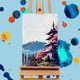 thumbnail image 5 of Kit de Pintura por Números Offito Pack de 4 (20x25 cm) con Caballete, 5 of 7