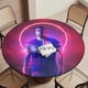thumbnail image 5 of Kylian Mbappé-theme Fitted Round Tablecloths Elastic Edged Table Covers Waterproof Table Cloth for Kitchen Holiday Party Tables Decor 150cm, 5 of 6