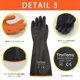 thumbnail image 4 of Guantes de látex ThxToms Heavy Duty que resisten ácidos, álcalis y aceites, 4 of 7