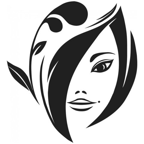 Rienda Libre Graphics - Decomural Floral Face Beauty Salon Ws-18500