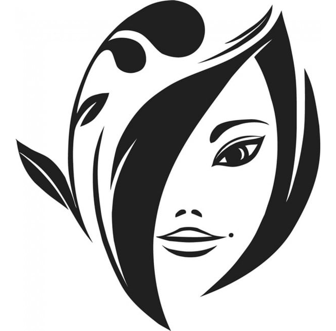 Rienda Libre Graphics - Decomural Floral Face Beauty Salon Ws-18500