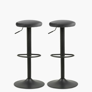 Form Design - Pack 2 Taburete Tapiz Bilbao Gris Oscuro