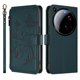 thumbnail image 2 of Funda Cartera Mariposa para [Xiaomi 15 Ultra] con Soporte y Cremallera Verde oscuro, 2 of 6