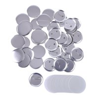 Magideal - 100 Piezas De Suministros Para Hacer Botones En , Kit De Insignias En , Piezas De Insignias Para Máquina De Hacer Botones, Manualidades De M