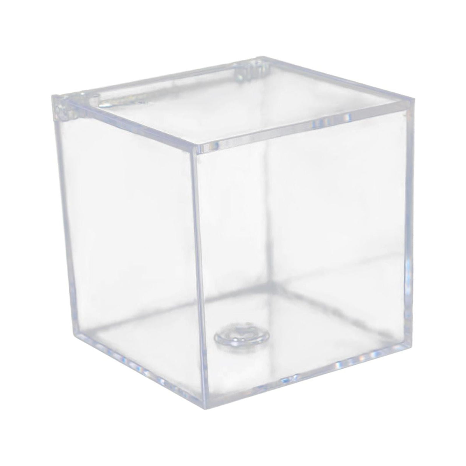 Bothyi - Caja Transparente Acrílica Con Tapas Caja De Regalo Transparente Para El Hogar Boda 6 Cm