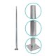 thumbnail image 2 of POSTEC-3M Columna Troncocónica de 3 metros Espesor 3mm Placa Base 250x250x12mm Sin Canastillo Diámetro Superior 60mm Inferior 120mm, 2 of 4