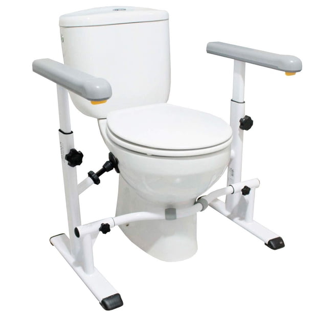 Barandillas de seguridad para inodoros KMINA para personas mayores, 150 kg, ajustables