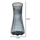 thumbnail image 3 of Florero Jarrón De Vidrio Cristal Con Borde Dorado negro, 3 of 4