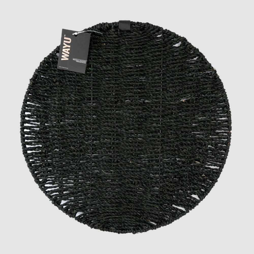 Individual Rendondo Trenzado Black Wayu