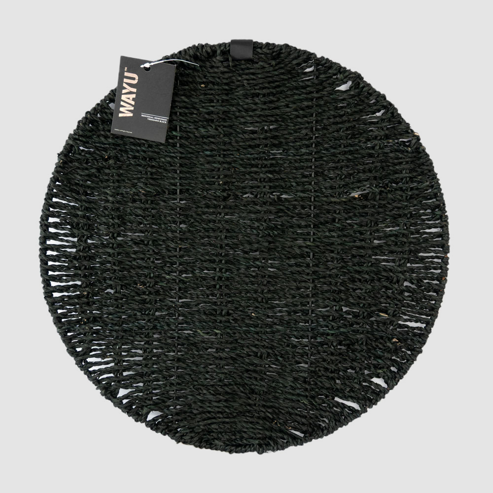 Individual Rendondo Trenzado Black Wayu