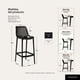 thumbnail image 4 of Pack 4 Taburetes Bar Pisos Sillas Altas Cocina Respaldo Exterior Berlin Negro, 4 of 8
