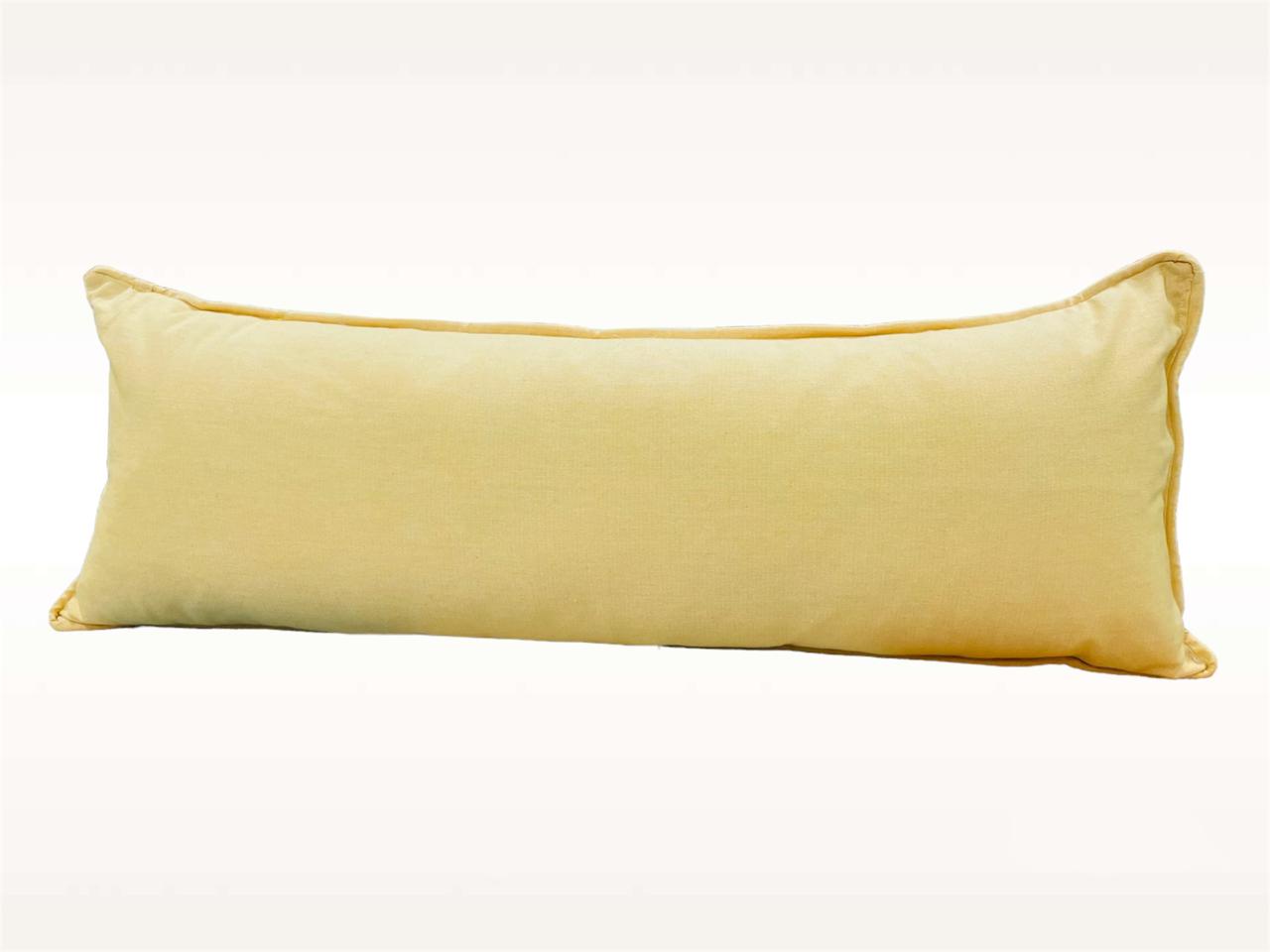 Todo Hogar Santiago De Chile - Cojín Rectangular King 35X90Cm - Amarillo