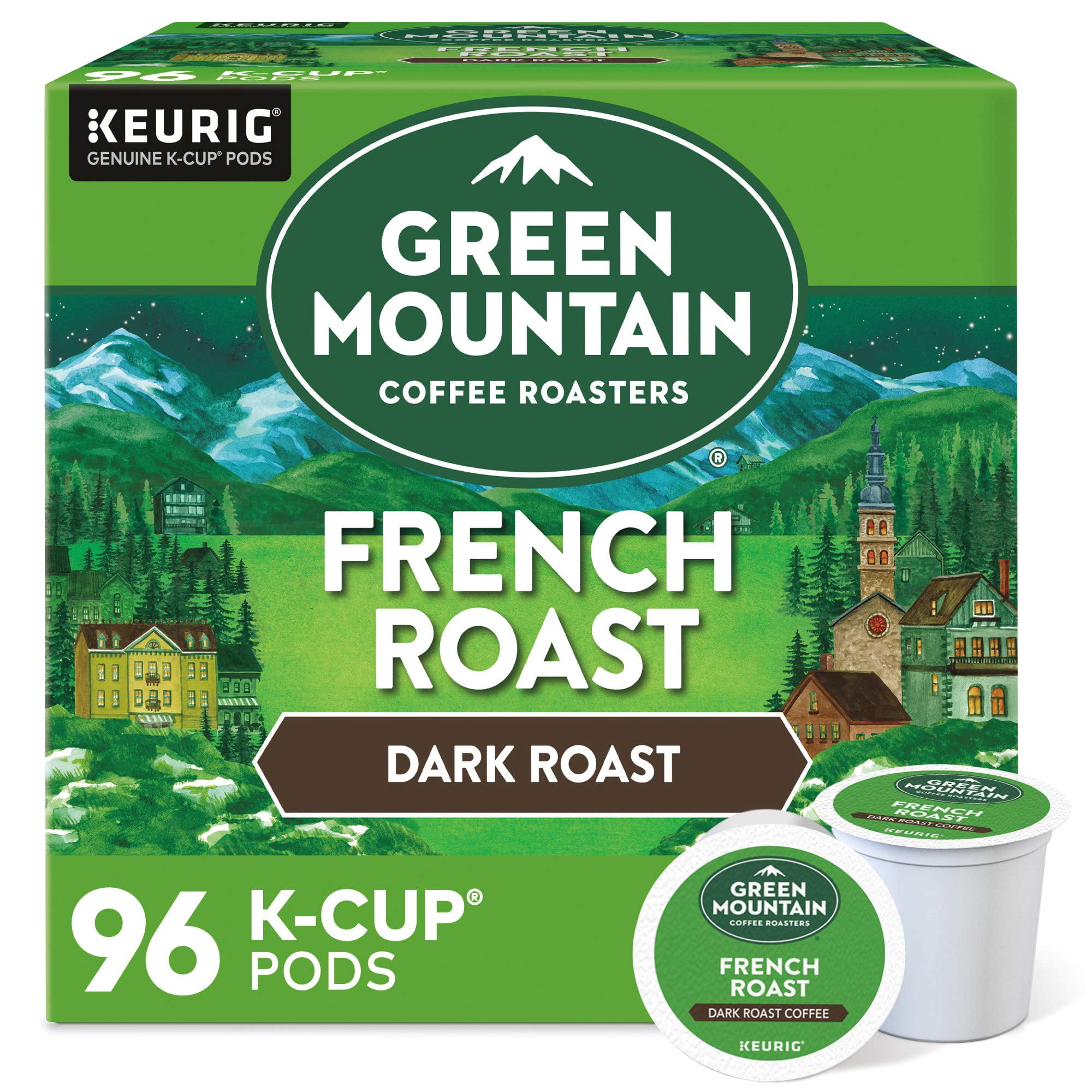 Green Mountain Coffee Roasters - Tostadores De Café En Cápsulas Green Mountain French Roast 96