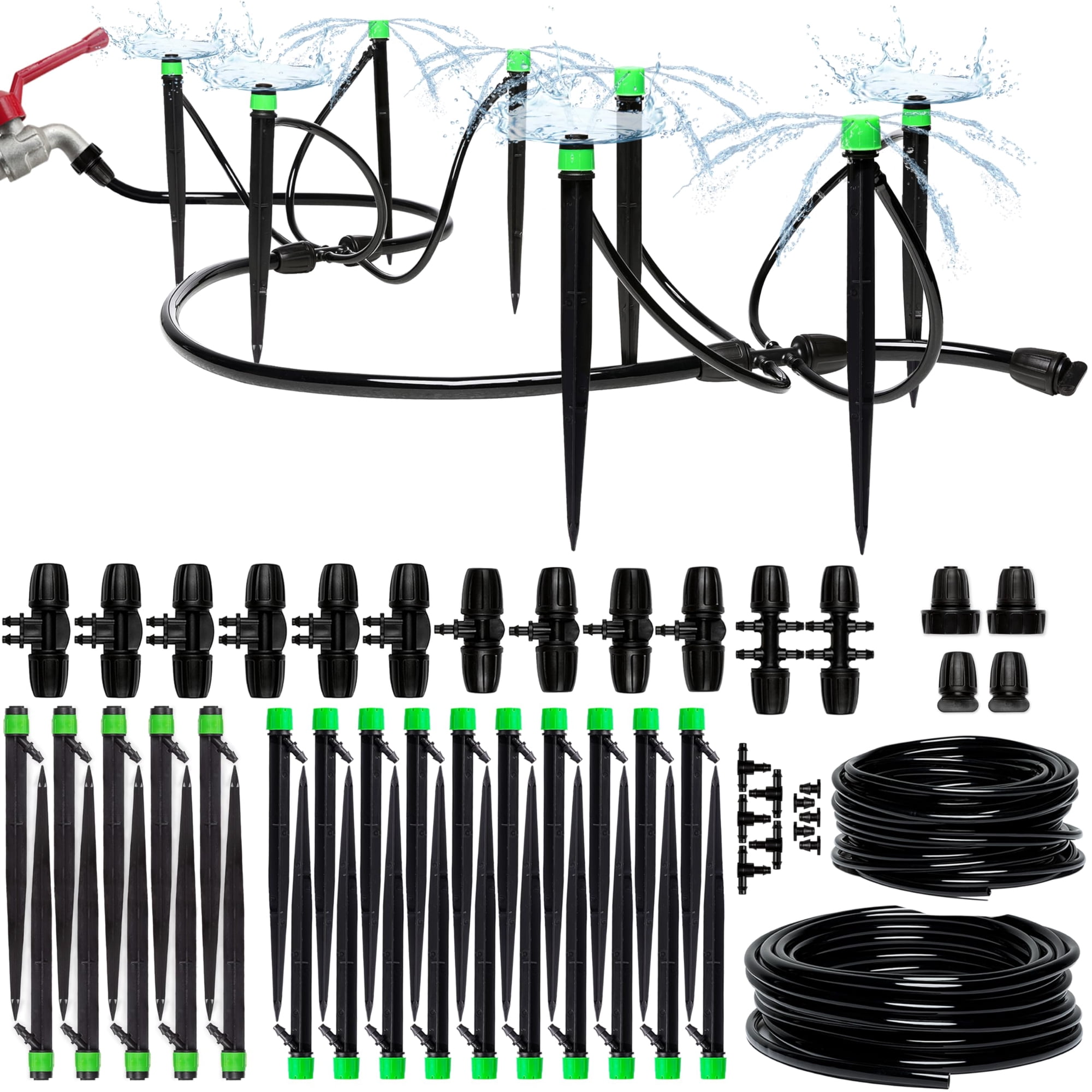 Kit De Sistema De Riego Por Goteo Carpathen Complete Premium