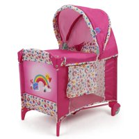 Play Yard Baby Alive Deluxe Pink Rainbow Para Muñecas De Hasta 18 Años