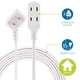 thumbnail image 2 of Cable de extensión Philips SPS1032WE/27 de 15 pies con 3 salidas, blanco, 2 of 5