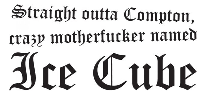 Rienda Libre Graphics - Decomural Straight Outta Compton Ice Cube Nwa Ws-40988