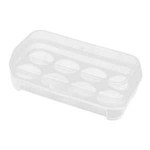 Bothyi - Caja Organizadora De Almacenamiento De Huevos Estuche De Transporte De Huevos De Viaje Estuche Contenedor De Huevos De Senderismo 8 Rejillas 10.5X19.5X7Cm