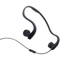 Magideal - Control De Voz De Auriculares Con Cable De Conducción Ósea Para Ejercicio Libre , Negro Opción1 Negro