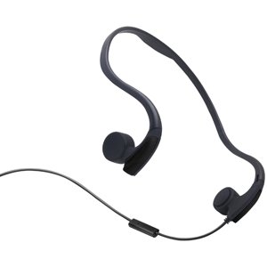 Magideal - Control De Voz De Auriculares Con Cable De Conducción Ósea Para Ejercicio Libre , Negro Opción1 Negro