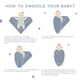 thumbnail image 4 of Mantas de muselina CuddleBug de algodón para niños de 0 a 3 meses, 120 x 120 cm, 4 of 9