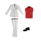 thumbnail image 3 of Juego De Pantalones Y Camisa De Manga Larga De Traje Blanco 1/6 Y Zapatos Para Figura Masculina De 12 '', 3 of 3
