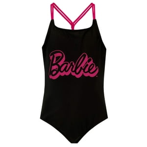 Traje De Baño De Chicas De Barbie Tamaño Negro 7