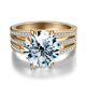 thumbnail image 2 of Anillo de Diamante de Moissanita de 5 Uds para Mujer, Anillos de Moissanita de Plata Esterlina 925, Anillos de Aniversario, Promesa y Boda para Ella con Certificado, 2 of 7