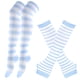 thumbnail image 1 of Juego de Calcetines y Guantes Suxumhao A Rayas Azul, 1 of 1