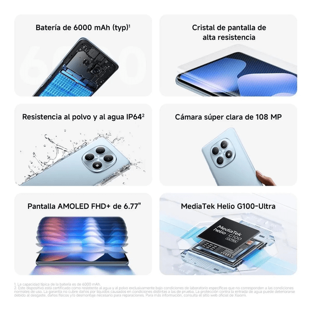 Xiaomi Redmi Note 15 Purple 8GB RAM+ 256GB Memoria Morado-Nuevo