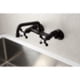 thumbnail image 2 of Llave de cocina Kingston Brass Magellan 6 ajustable de montaje en pared, 2 of 9