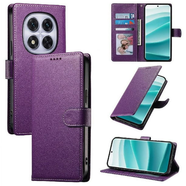 Funda para FOXDOCK Xiaomi Redmi Note 14 Pro Plus 5G– Cuero Premium, 3 ranuras para tarjetas, Protección contra impactos