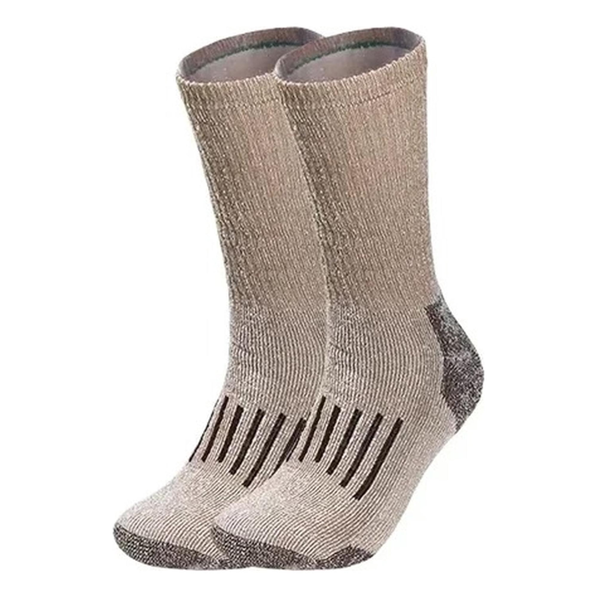 Genérica - Calcetas 80% Lana Oveja Merino Hombre Mujer Frío Invierno Cafe M