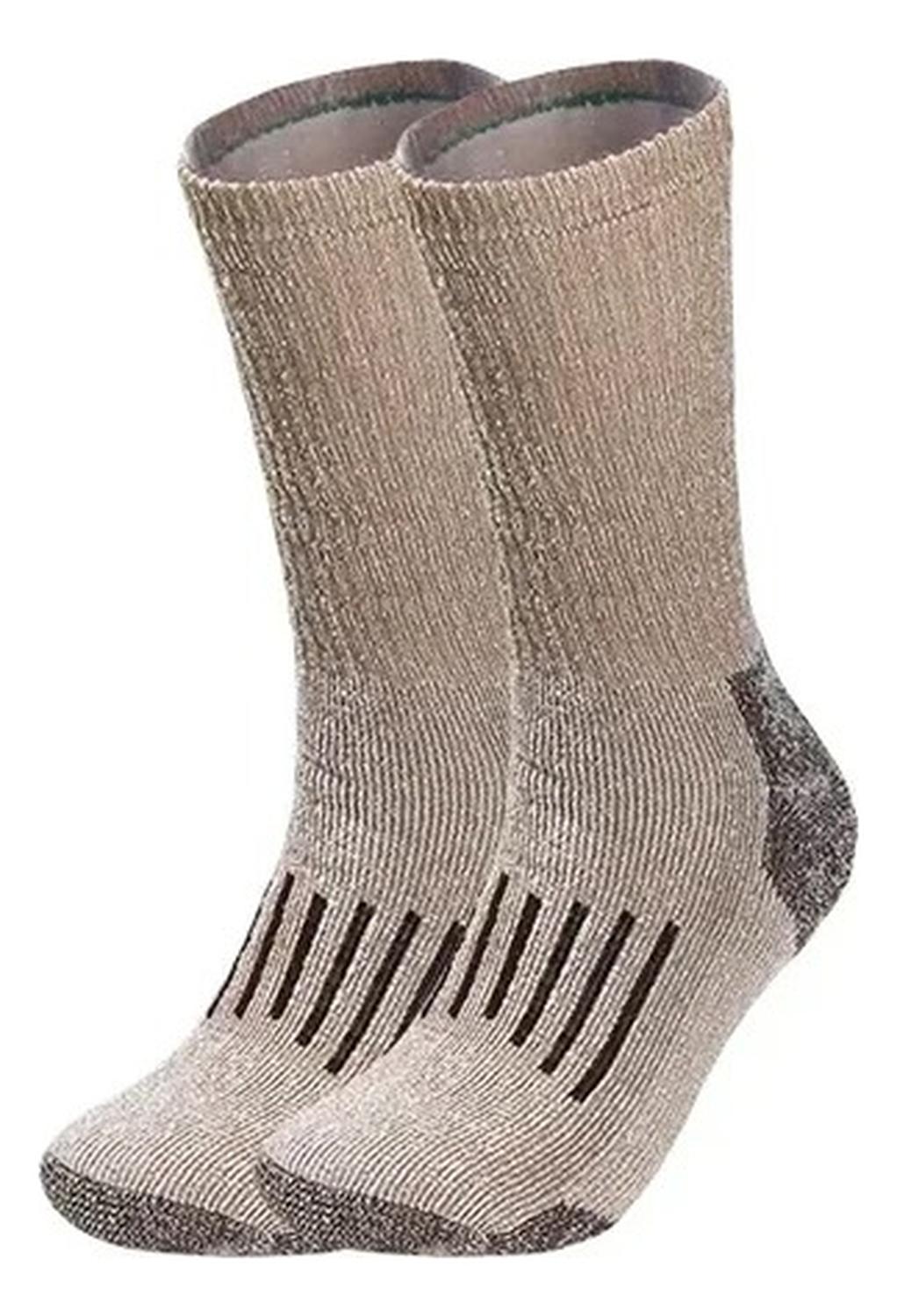 Genérica - Calcetas 80% Lana Oveja Merino Hombre Mujer Frío Invierno Cafe Mujer (36-39 Eur)
