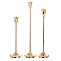 Mundo Online - Candelabro 3 Piezas Porta Vela Centro Mesa Campana Europeo