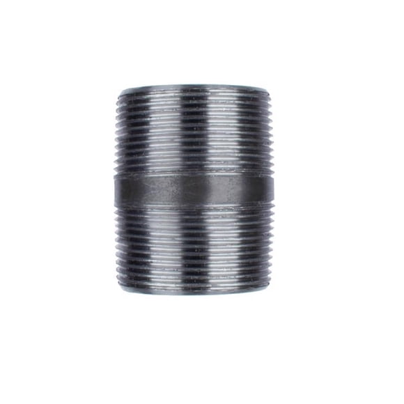 Nipple STZ Industries, acero negro, 2,5 cm de largo y 1,25 pulgadas, MIP