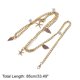 thumbnail image 3 of Unique Bargains 1 Pc Cinturón Ajustable de Cintura Delicado Bohemio de Playa Concha Bohemia Cinturón de Lazo para Mujer Tono Dorado, 3 of 6