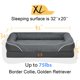 thumbnail image 5 of Cama para perros Chez Paw, lavable, ortopédica, de espuma, impermeable, grande, 5 of 8