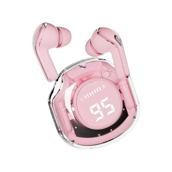 Audífonos Inalámbricos Transparentes Tws Ultrapods Rosa