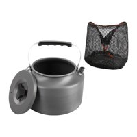 Magideal - Hervidor De Agua Para Acampar, Cafetera De Aleación De Aluminio, Tetera De Calor Rápido, Tetera Para Barbacoa, Cocina, Viajes Al Aire Libre, Mochilero